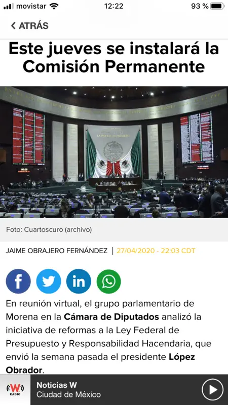 WRadio México para iPhone screenshot 4 of 7