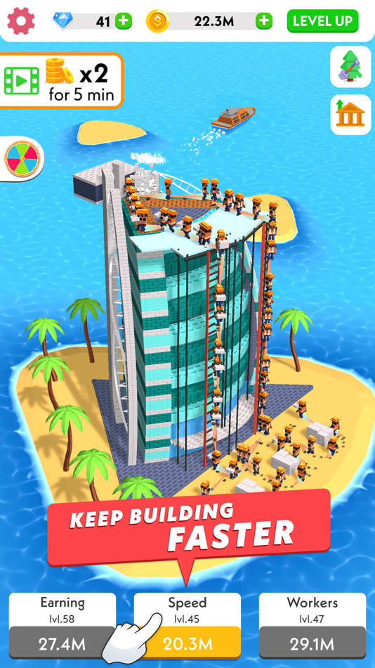 #2. Idle Construction 3D (iOS) 由: Green Panda Games