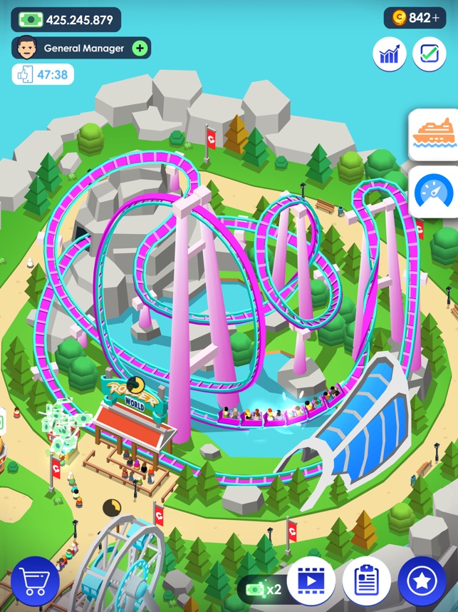 THEMEPARK TYCOON MAP 🎢!! ,#themepark ,#rollercoaster