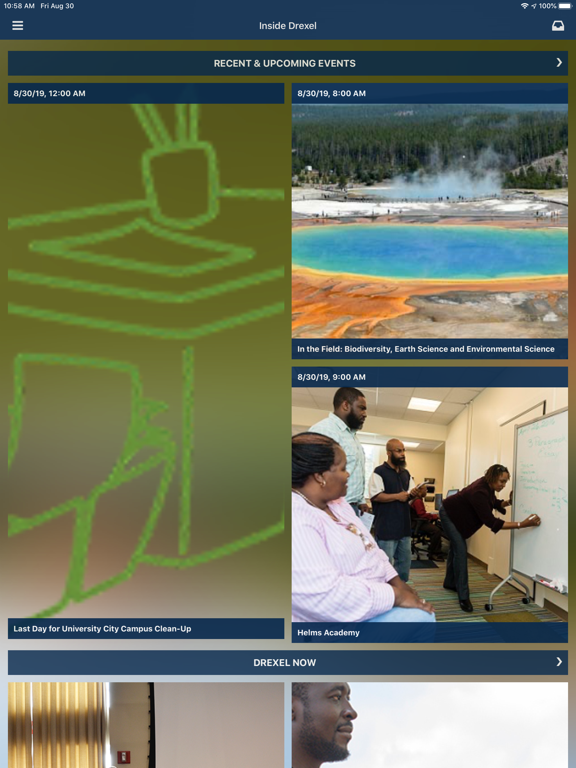DrexelOne iPad screenshot