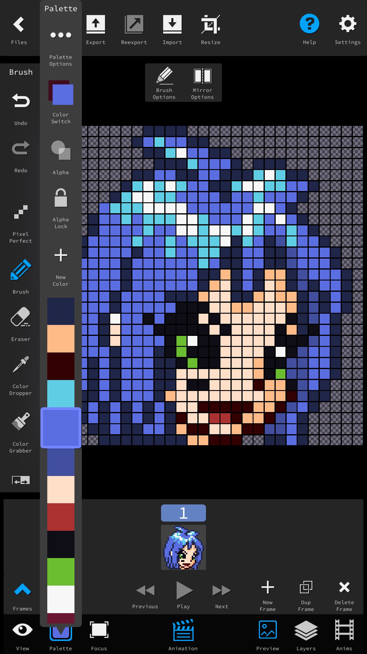 Screenshot do app Pixie Studio - Pixel Editor