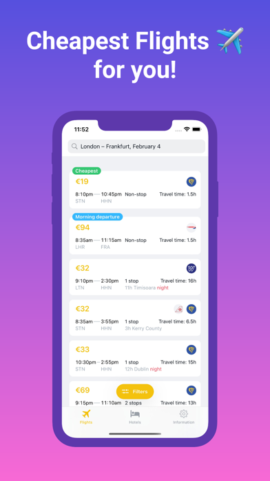 Booking Cheap Trip Screenshot