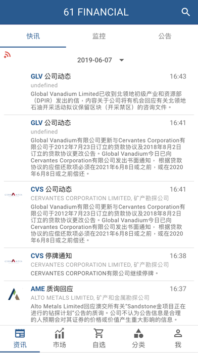 61澳股资讯平台 Screenshot