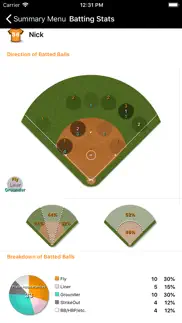 softball stats iphone screenshot 4