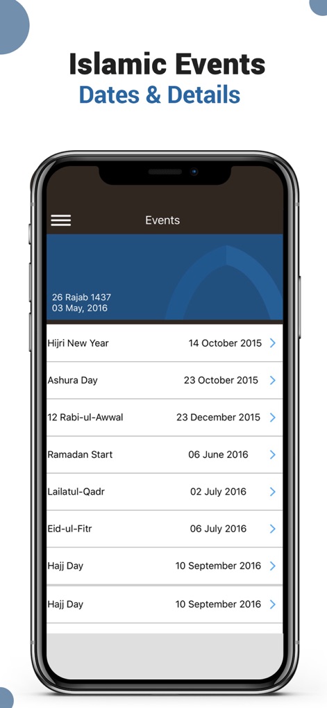 Islamic Calendar & Events - Reference App | MWM