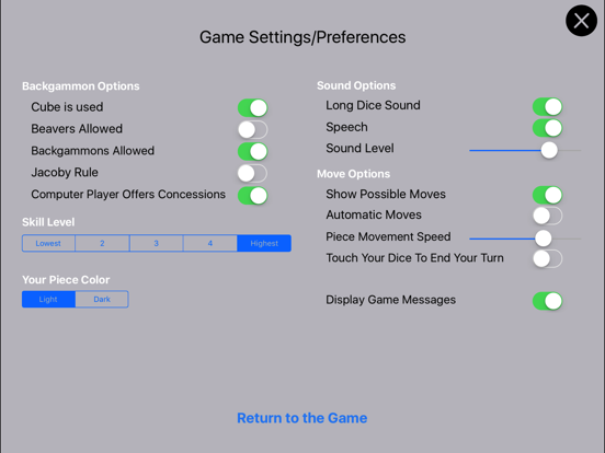 Absolute Backgammon iPad app afbeelding 2