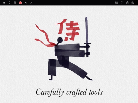 Tayasui Calligraphy iPad app afbeelding 2