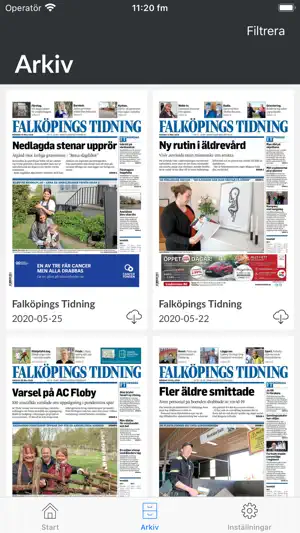 Falköpings Tidning e-tidning screenshot 2