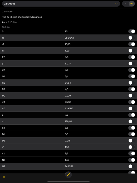 Entonal Tuner iPad screenshot 6 - Music app
