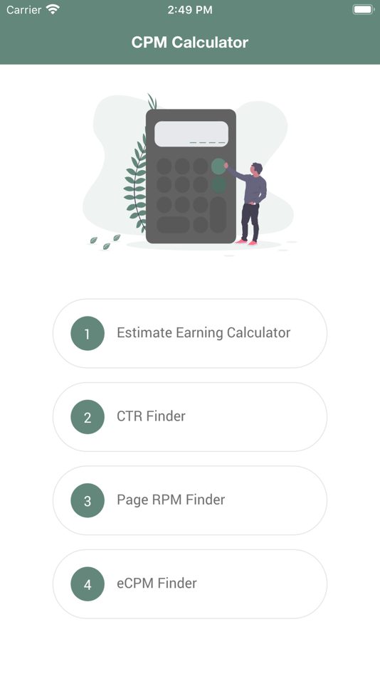 #1. eCPM, CTR, RPM Calculator (iOS) 게시자: Ajay Gorasiya