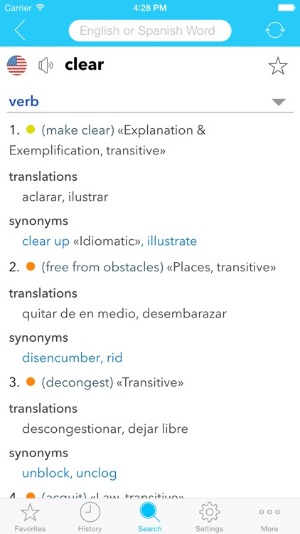 English Spanish Dictionary C. screenshot-4