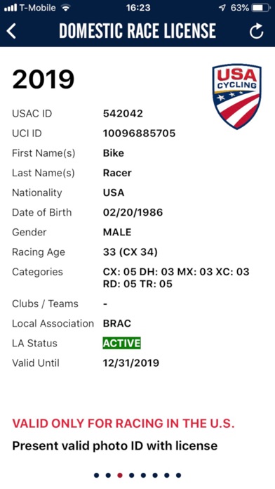 USA Cycling Screenshot