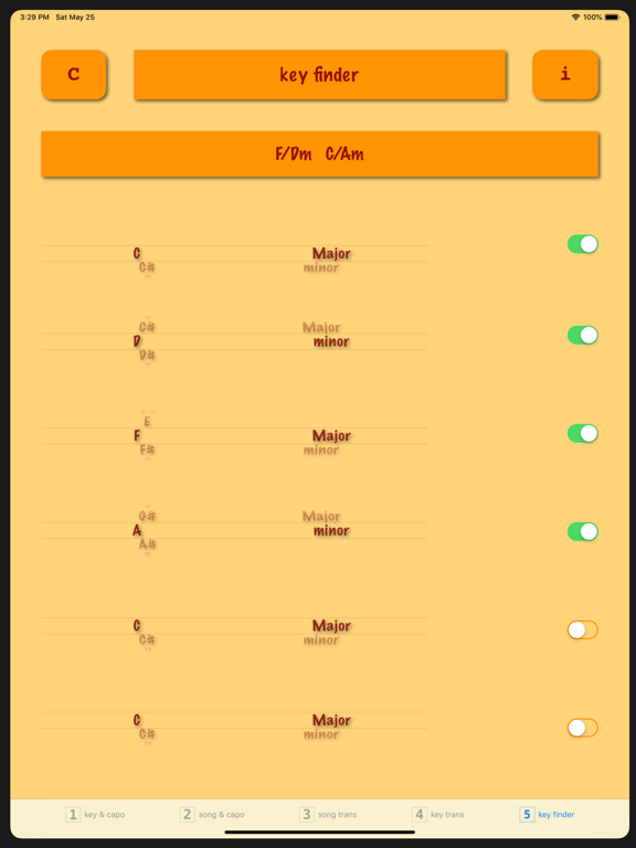 ChordTrans iPad screenshot 7 - Music app
