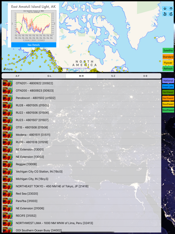 Instant NOAA Buoys 3D iPad screenshot 5 - Weather app