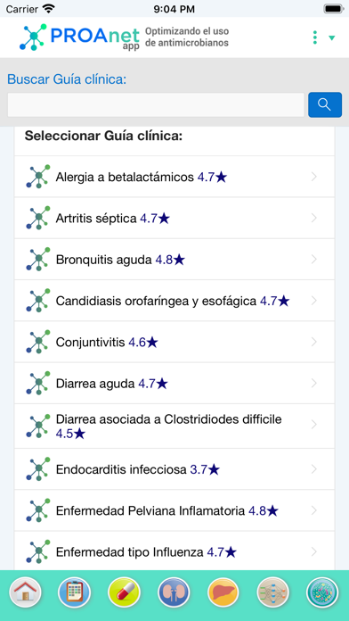 PROAnet app iPhone screenshot 2 - Medical app