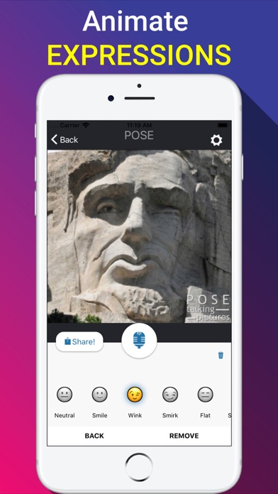 POSE: Talking Pictures iPhone screenshot 2 - Entertainment app