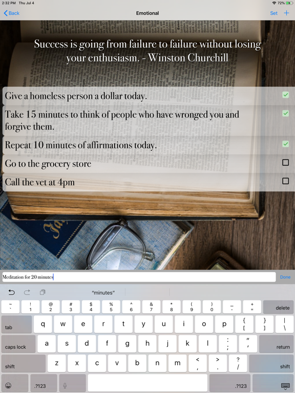 Balance Check iPad screenshot 2 - Productivity app