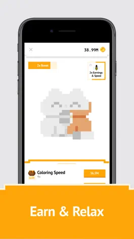 Game screenshot Idle Pixel Art Coloring Book apk