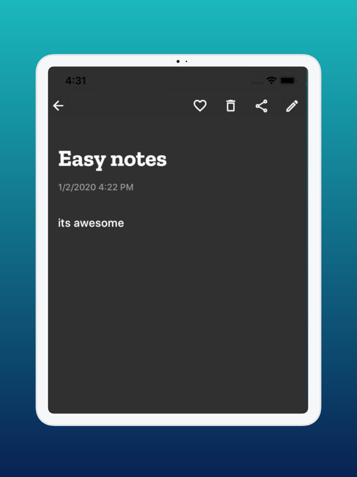 Easy Notes App