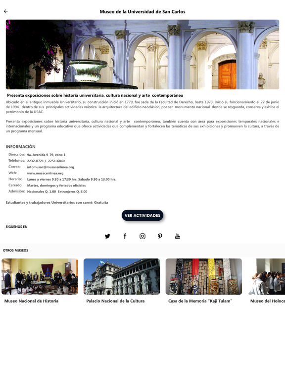 Screenshot #6 pour NOCHE DE LOS MUSEOS GT