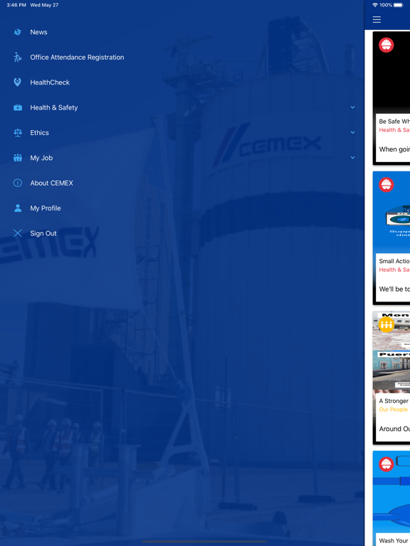 Cemex Today iPad screenshot 4 - News app