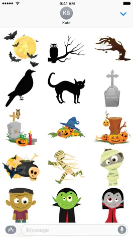 Game screenshot Halloween Cartoon Stickers apk