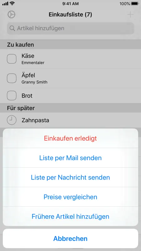 Einfache Einkaufsliste screenshot 5 of 5