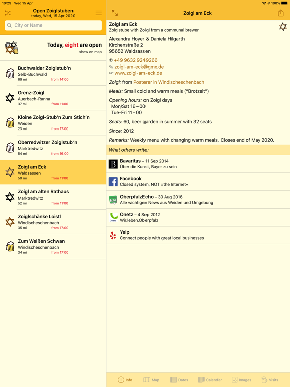 Zoigl iPad screenshot 2 - Food & Drink app