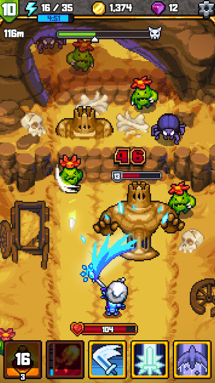 Dash Quest 2 Hack screenshot 1 - iOS game interface