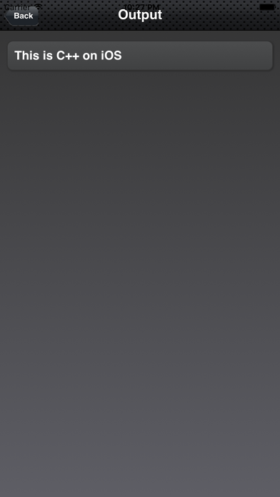 C++ Screenshot