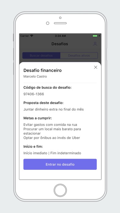 iMetas - App para clientes Screenshot