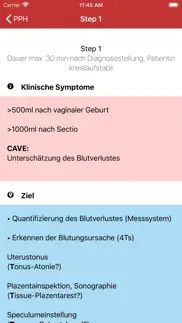 pph - peripartale blutung iphone bildschirmfoto 2