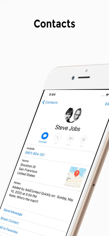 Add a Contact Quickly