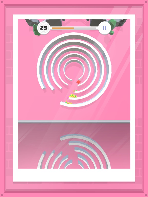 Balls Rotate Mirror Maze iPad screenshot