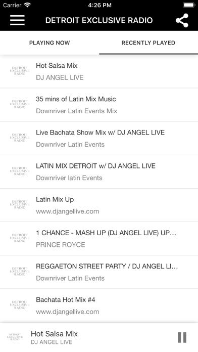 Screenshot #2 pour DETROIT EXCLUSIVE RADIO