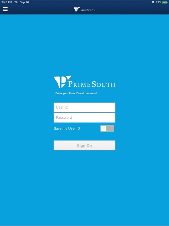 PrimeSouth Bank GA for Tablet