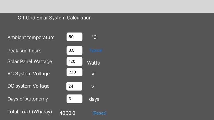 Solar Power System Calculation screenshot-7