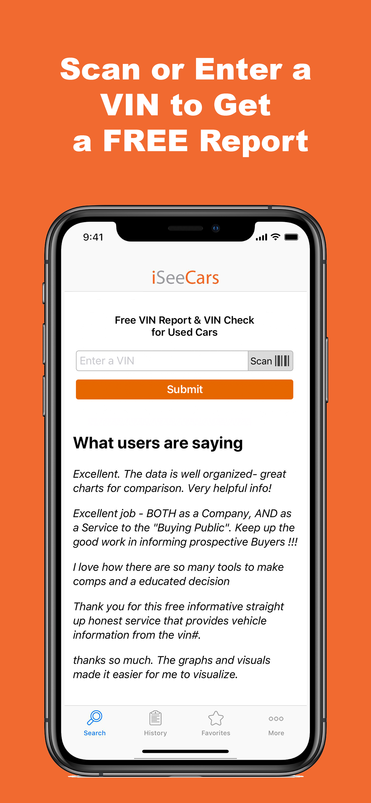 VIN Report for Used Cars