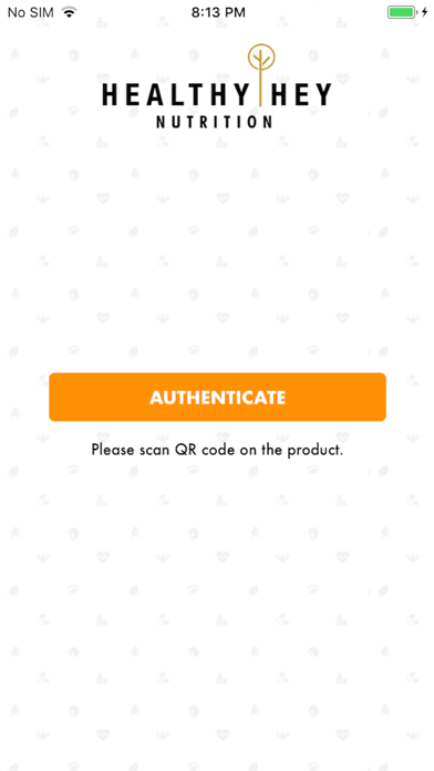 HealthyHey Authenticator Screenshot