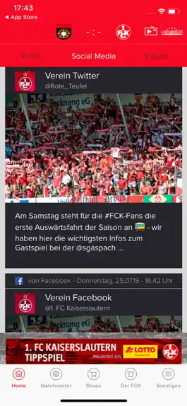 Game screenshot 1. FC Kaiserslautern App hack