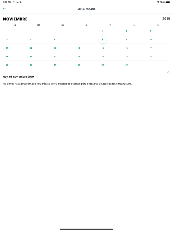 Universidad de Oviedo iPad screenshot