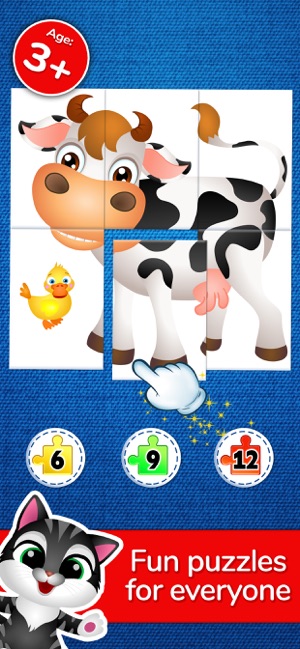 123 Kids Fun PUZZLE BLUE - Free Educational Jigsaw Puzzle Game for  Preschool Kids::Appstore for Android