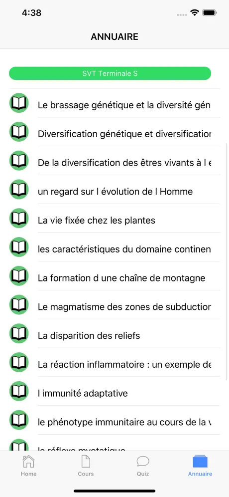 SVT Terminale S