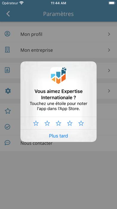 Expertise Internationale Screenshot