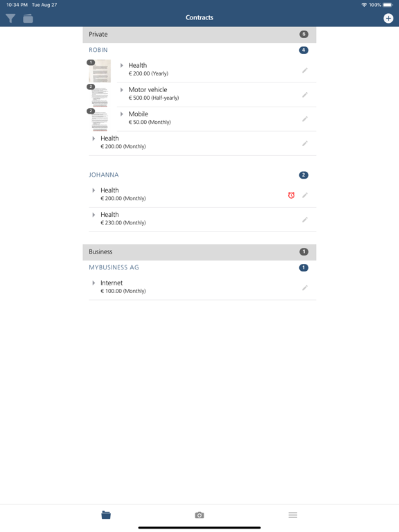 Screenshot #4 pour Contract-Manager