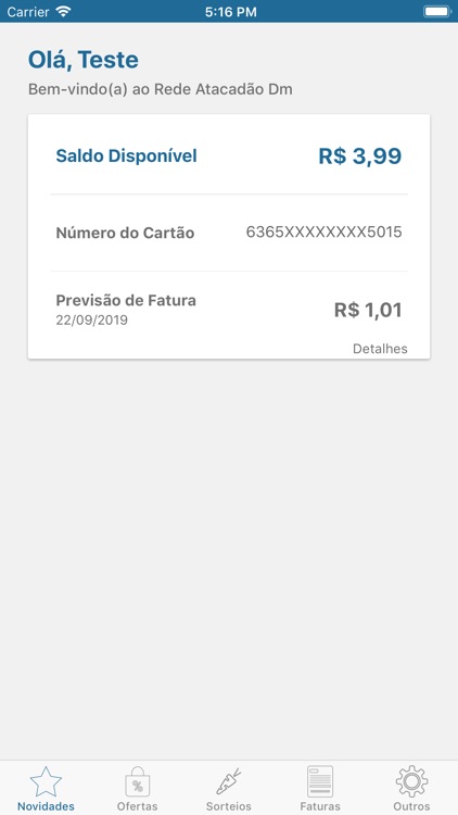 Cartão Atacadão DM