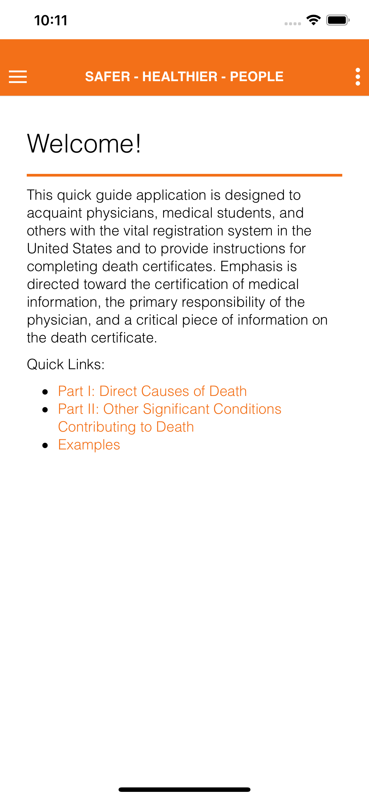 Cause of Death Reference Guide