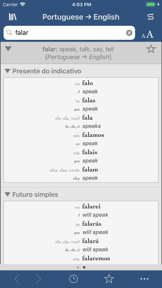 Collins Portuguese-English screenshot