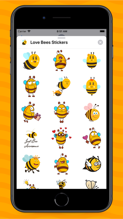 Love Bees Stickers screenshot 3