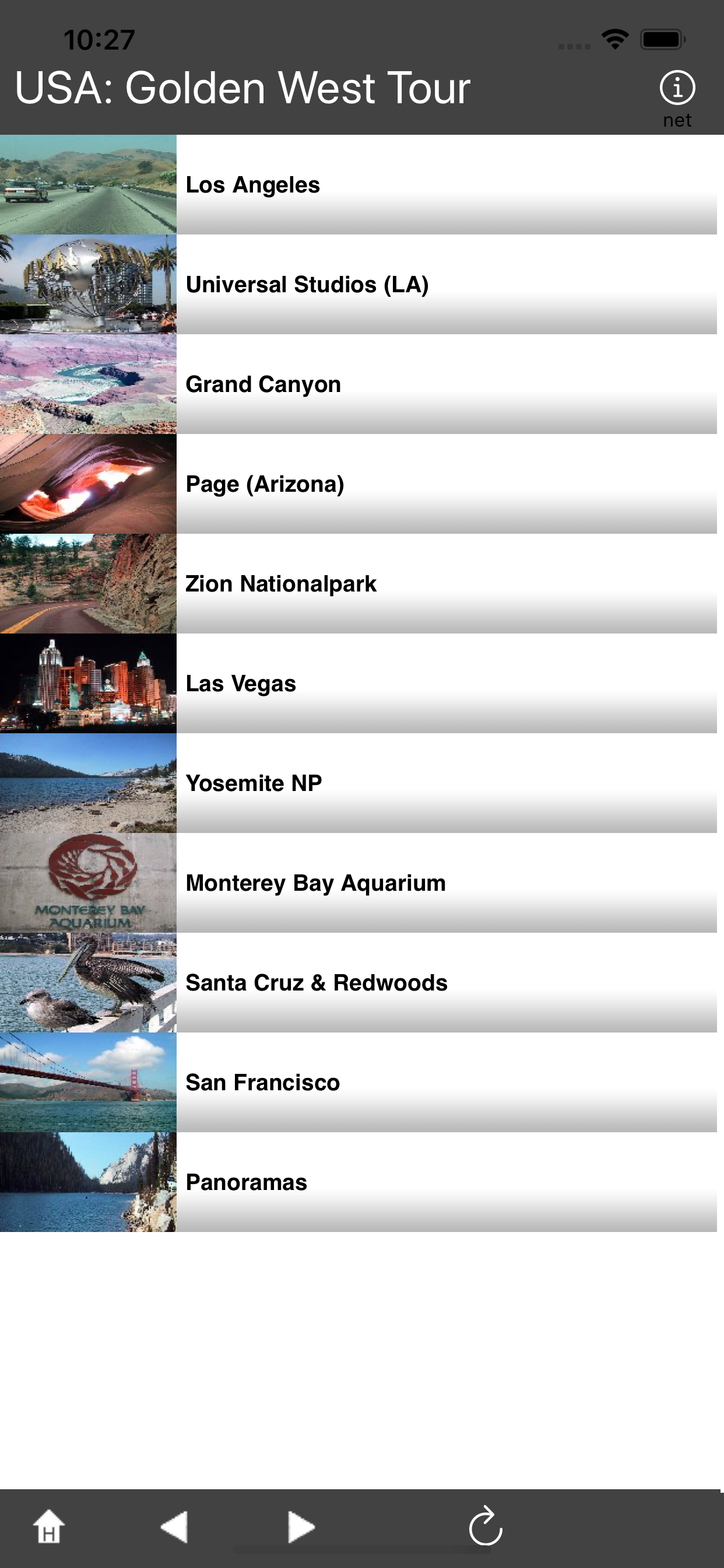 USA: Golden West Tour